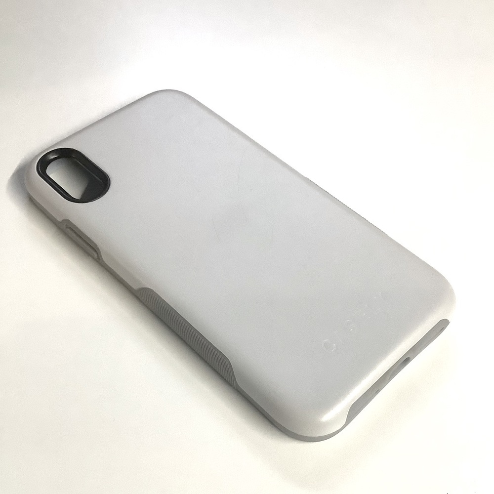 Casey Bold White on Grey iPhone XR Phone Case - Picture 2 of 2